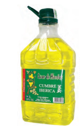 licor de hierbas cumbres iberica 3l