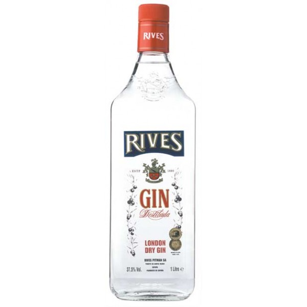 Gin original. Gin artesanal Rives. Gin rinebra Rives.